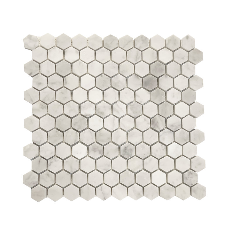 1" x 1" Marble Honeycomb Mosaic Wall & Floor Tile