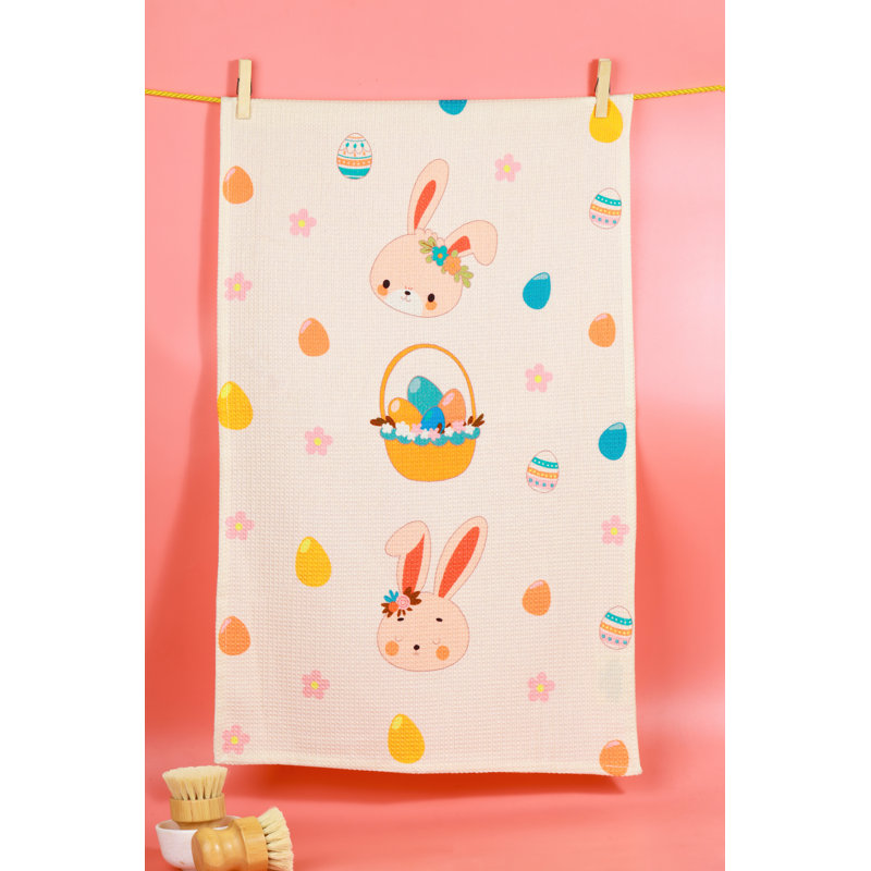 Hip Hop Easter Bunny Kitchen Towel Set