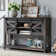 Yasmine 46" Farmhouse Console Table,Entryway Table  With Sliding Barn Door