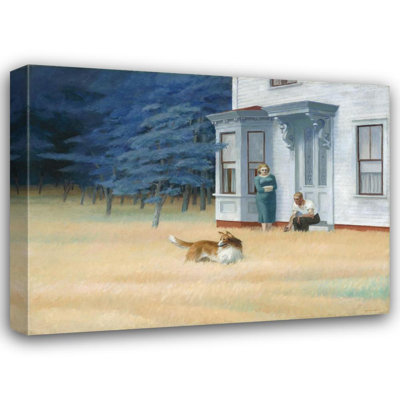 "Cape Cod Evening" by  Edward Hopper - Gallery Wrap Canvas Wall Art