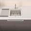 Évier de cuisine compact encastré - Acier inoxydable