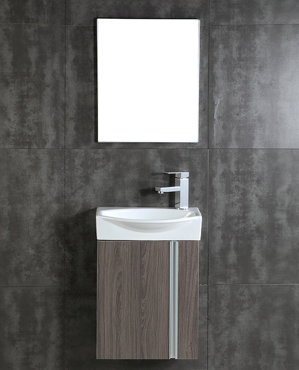 Rafferty 16.34'' Single Bathroom Vanity with Ceramic Top with Mirror