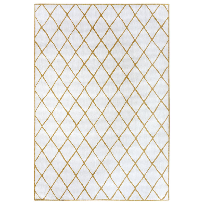 Geometric Indoor / Outdoor Area Rug, Rectangle 160 x 230cm