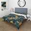 Literie feuille bleue et jaune Harmony-948454247