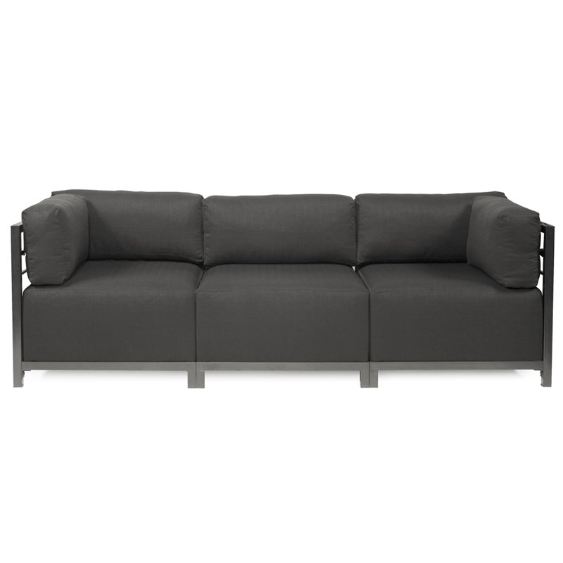 Fauteuil Woodsen, Polyester - gris anthracite argenté, Titane