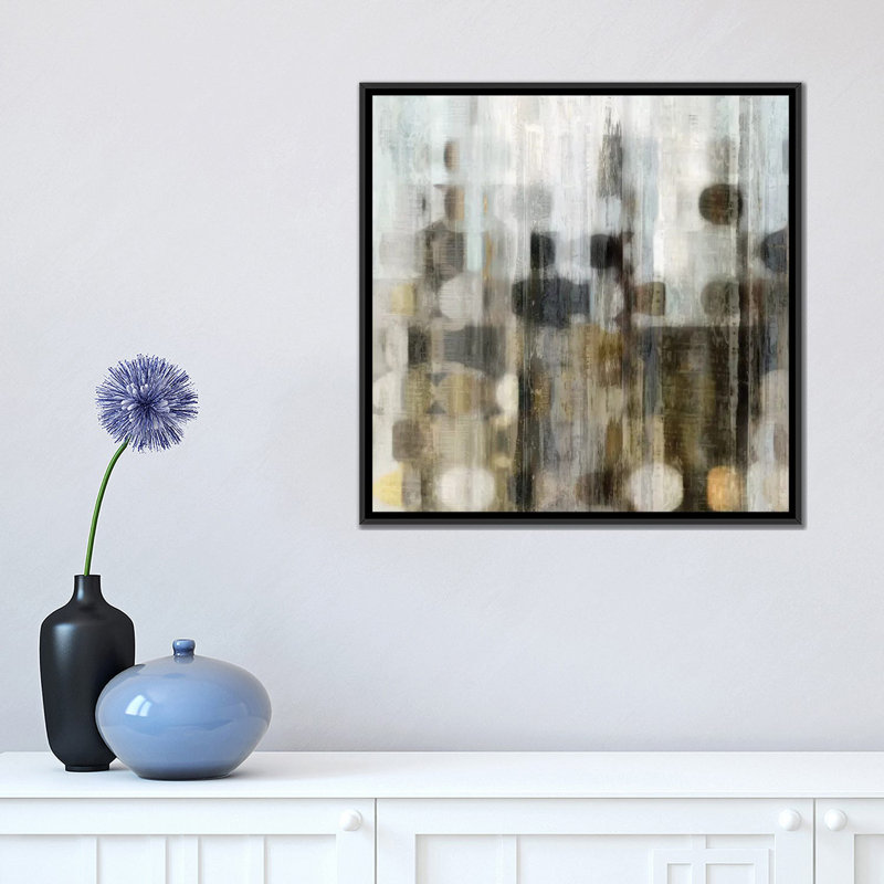 «Ascendant II» par Allison Lockhart, impression sur toile tendue, H 18 po x l 18 po x p 1,5 po, Toile avec cadre noir