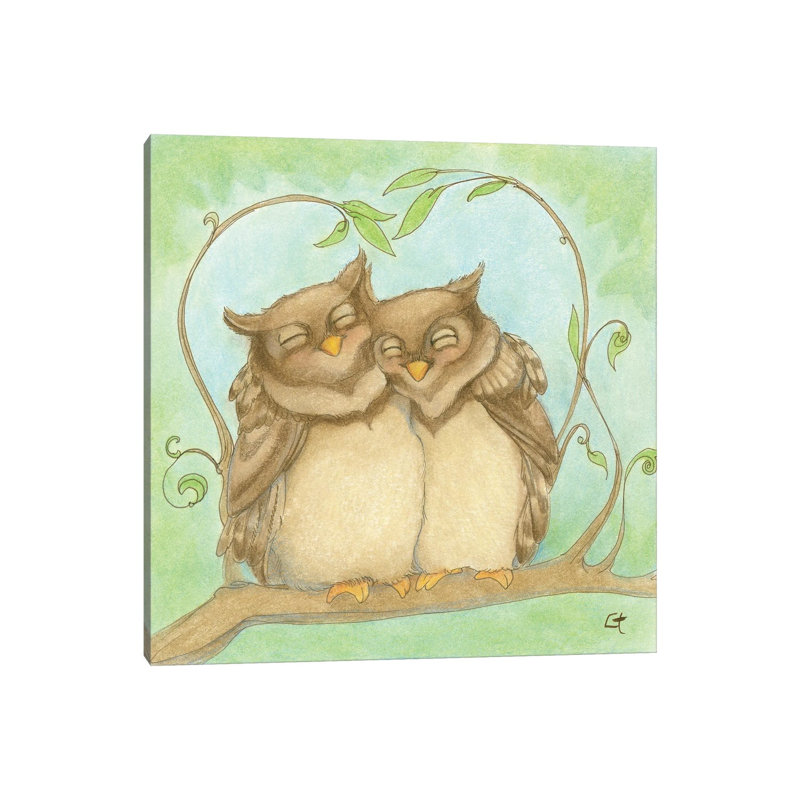 Owl Always Love You - Wrapped Canvas Painting, 45.72 cm H x 45.72 cm W x 1.91 cm D