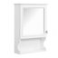 Armoire de rangement de salle de bain murale 20 "avec miroir, rangement mural avec porte, armoire à pharmacie murale à miroir-1205928463