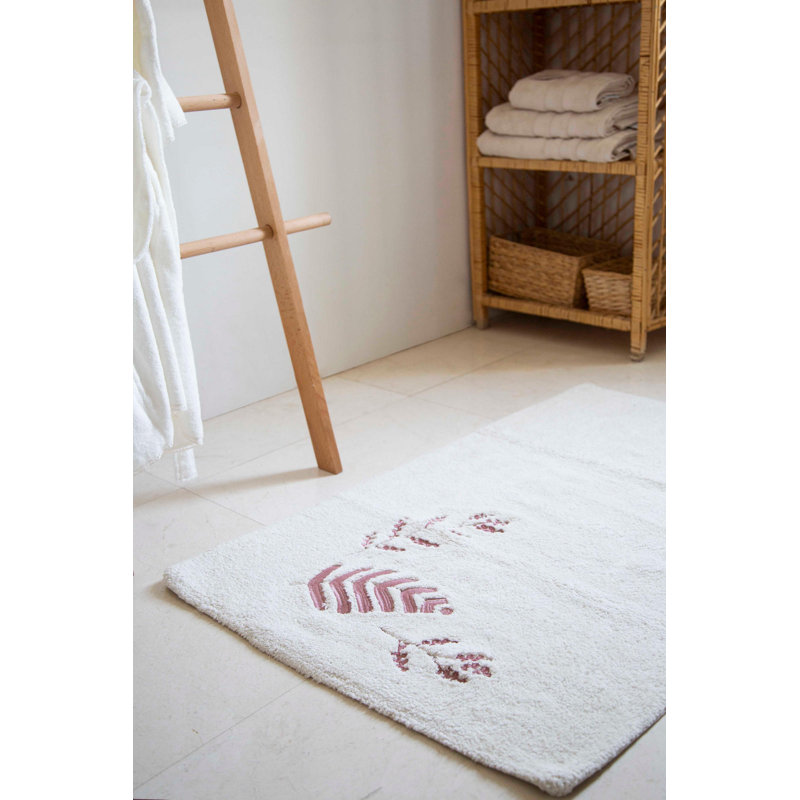Tapis pour salle de bain Jacob, Vieux rose