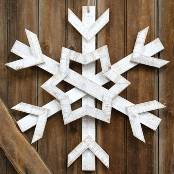Large Wooden Snowflakes