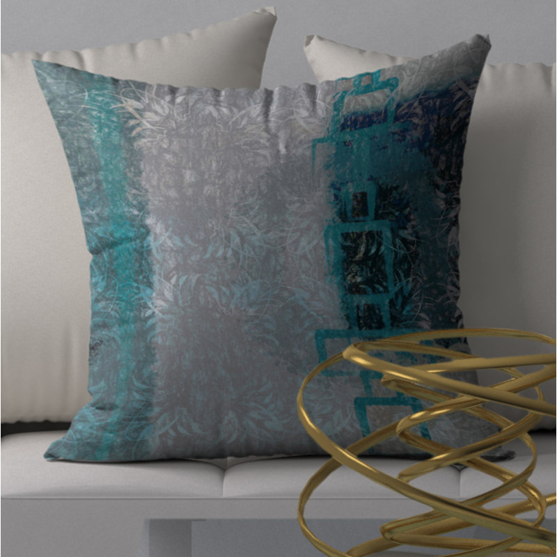 Magnifique housse de coussin carrée innovante, 24 po x 24 po