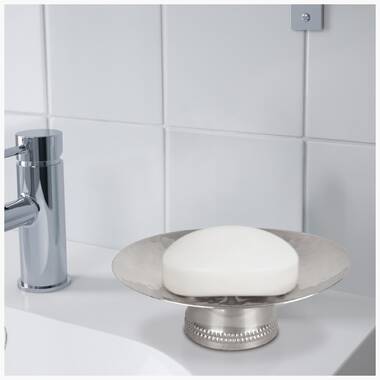 Moen Wall-Mount Soap Holder in Stainless Steel in the Soap Dishes