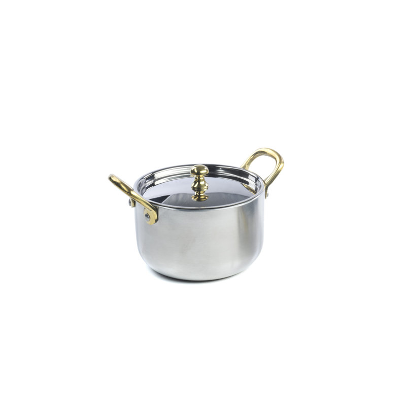 Cruda 20 oz. Non-Stick Aluminum Saucepan with Lid