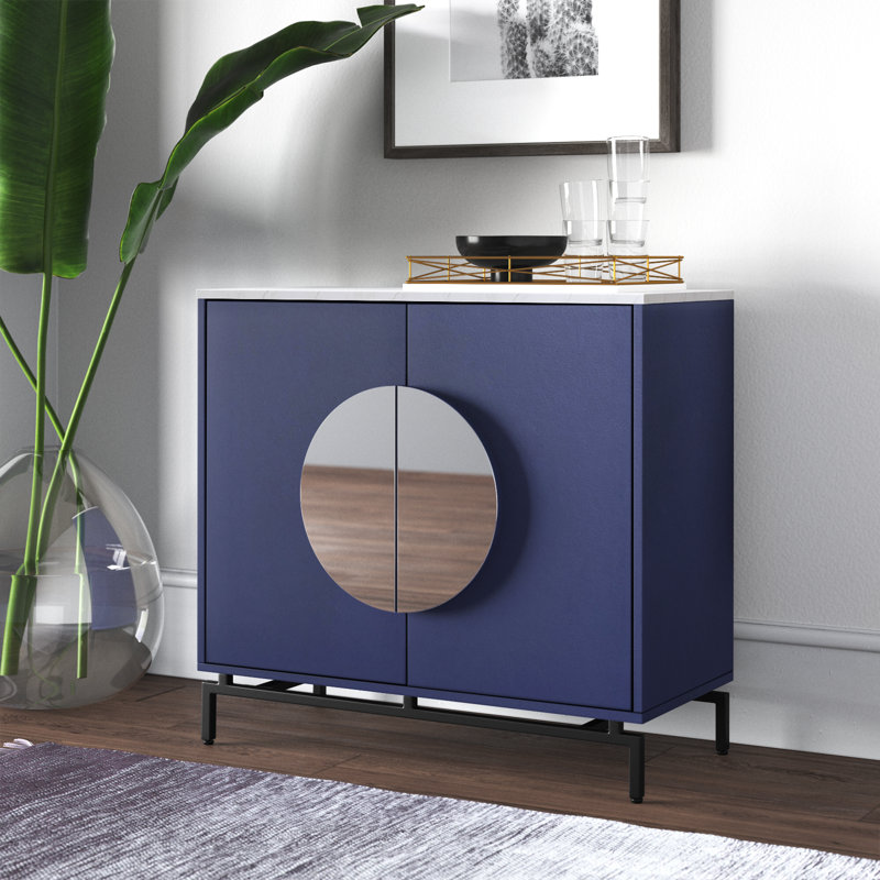 Steinman 31.5'' Bar Cabinet, Blue