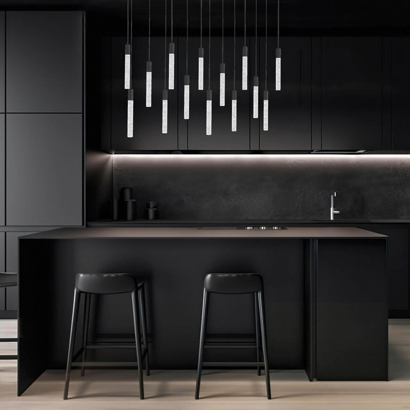 Magic LED Multi-Light Pendant, Polished Nickel