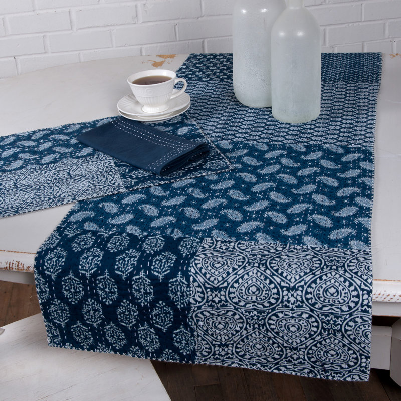 Chemin de table 100% coton Whitney, L 72 x l 20 po