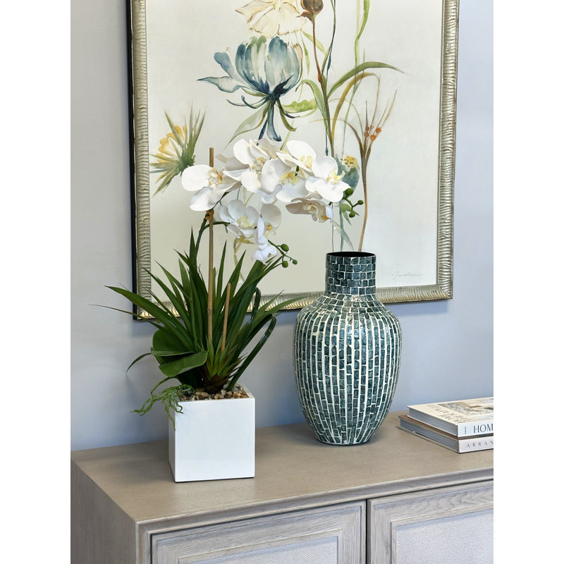 Orchid In White Vase