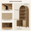 Bibliothèque 84,25 po H Rattan-2057755513