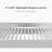 12' X 24' Outdoor Louvered Pergola White Aluminum Pergola