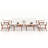 Hristinka Acacia 8 - Person Patio Conversation Set with Cushions-994194831