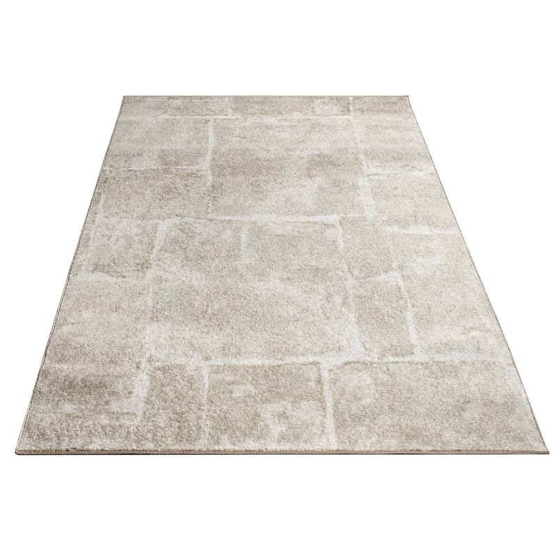Brading Abstract Shag Area Rug, Rectangular 60 x 100cm