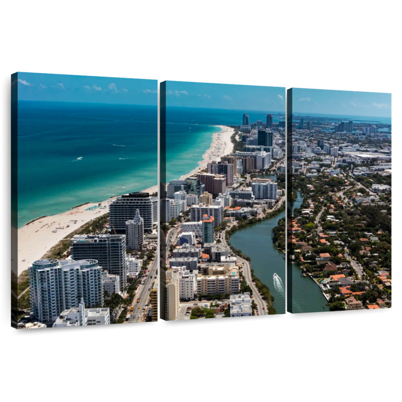 Vue du camion à Miami South Beach, H 48 po x l 74 po