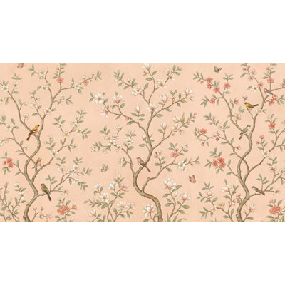 Papier peint floral chinois Chinoiserie
