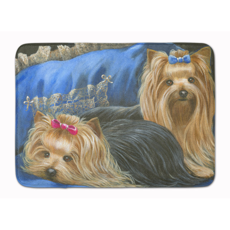 Tapis pour salle de bain Yorkie
