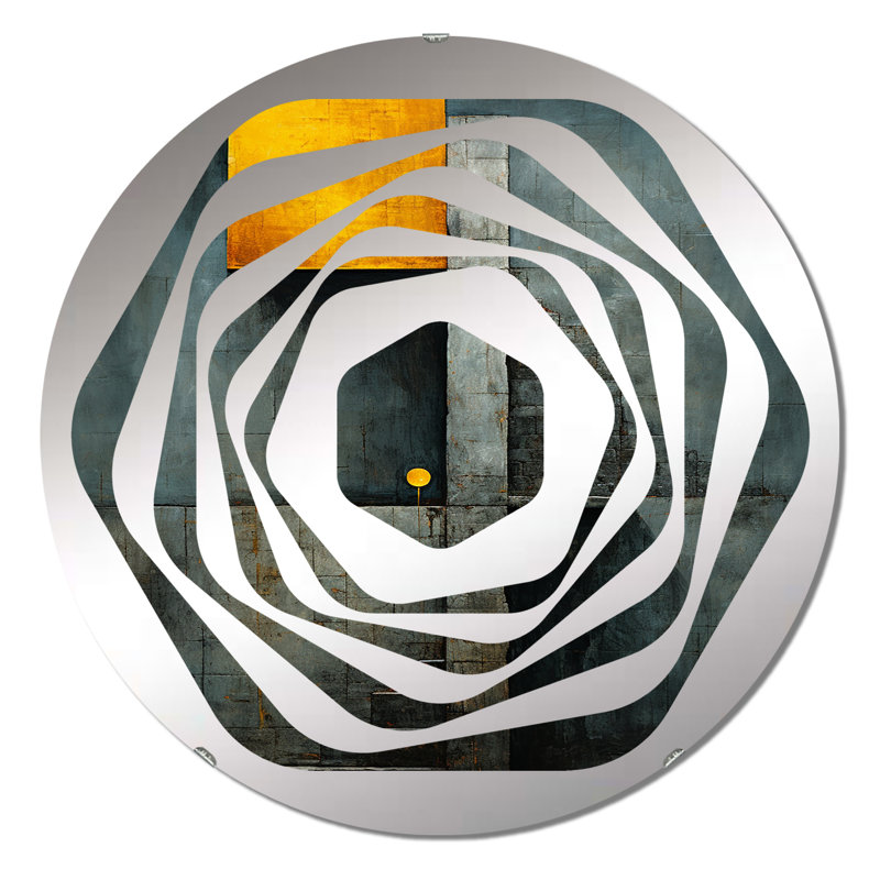 Miroir décoratif Amorphe, 31,4 po x 31,4 po