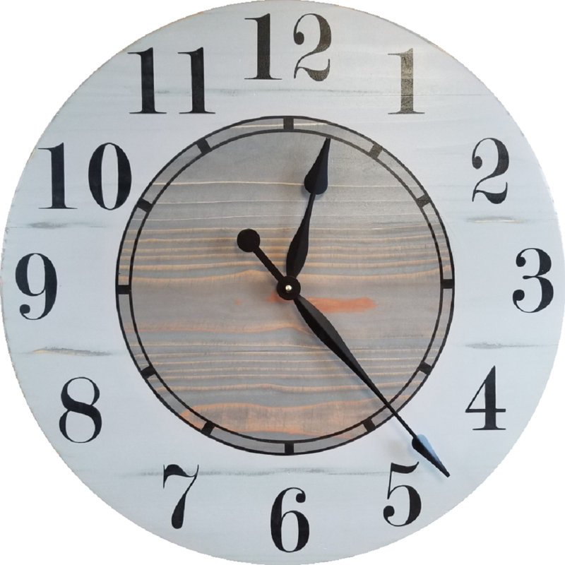 Dade Wood Wall Clock, Small