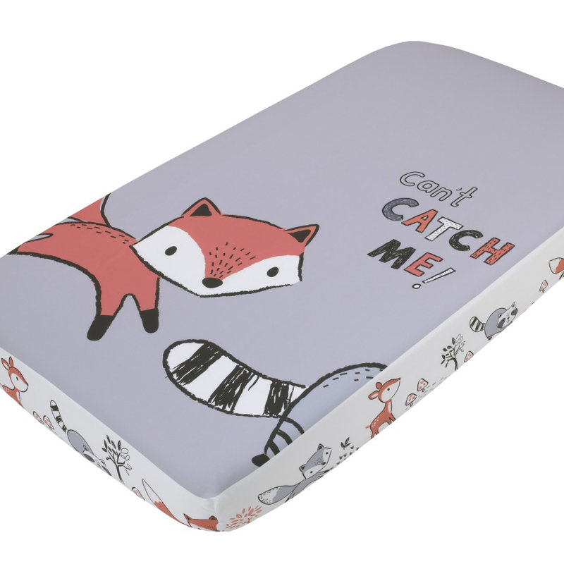 Drap-housse pour lit de bébé Nojo Fox Vella