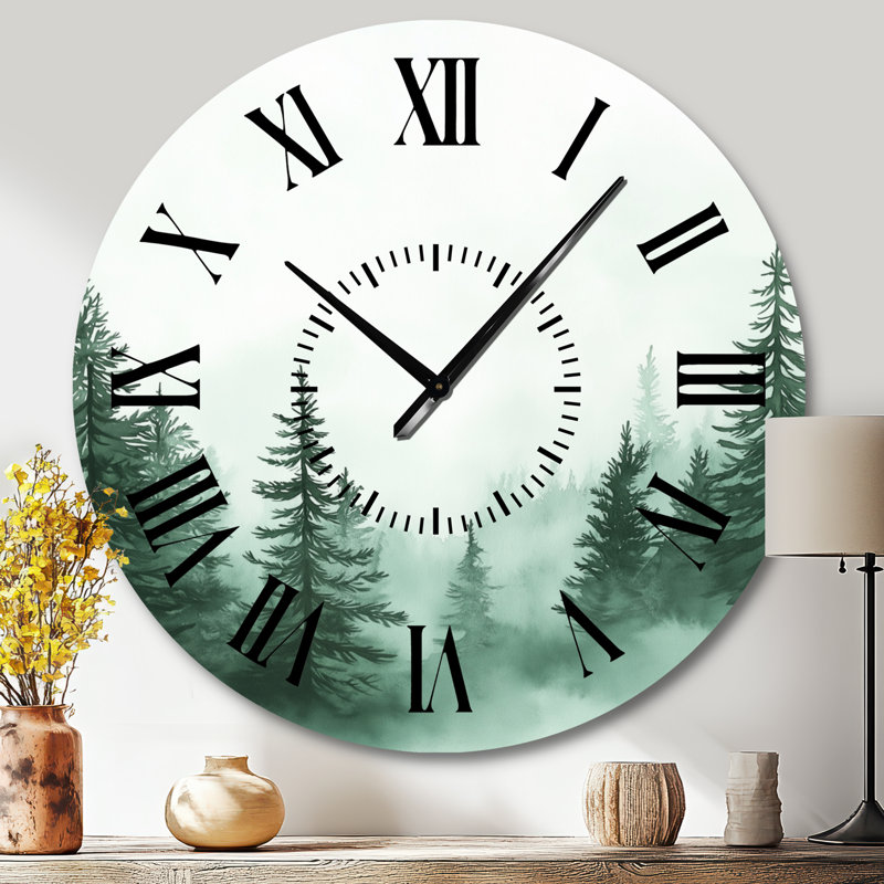 Horloge murale Mystic Forest - Nature, Grand