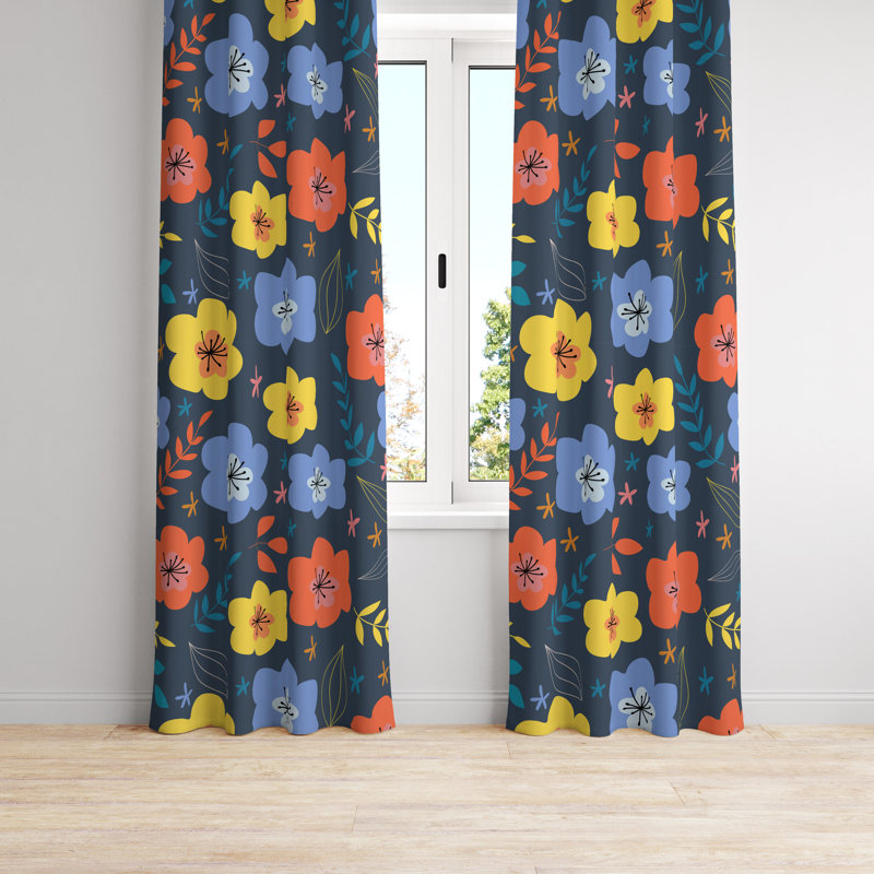 Maksymilian Room Darkening Curtain Pair