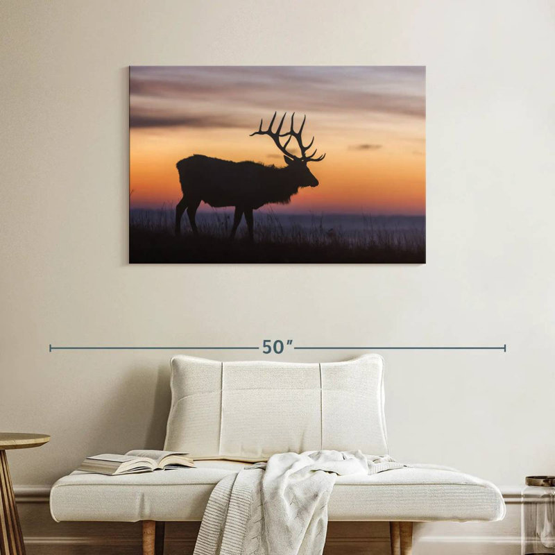 Crowle Elk At Sunrise, 26" H x 39" W