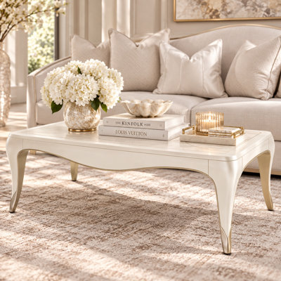  London Place Rectangular Coffee Table - Creamy Pearl