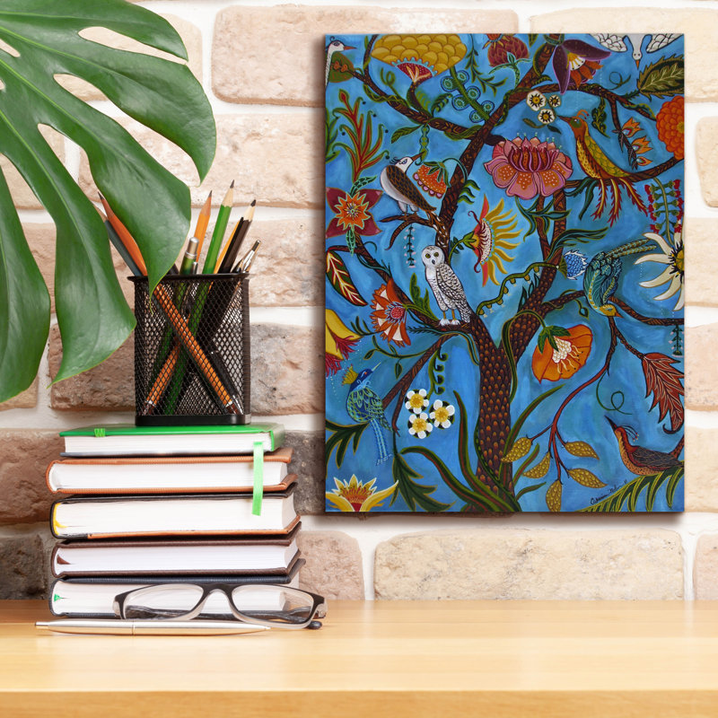 «Arbre vivant» par Catherine A Nolin, H 16 po x l 12 po x P 0,75 po
