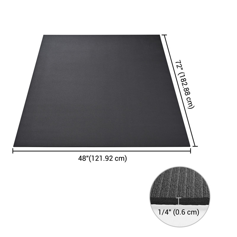Tapis d'exercice extra large Yescom 6X8 Ft, L 72 po x l 48 po x P 0,24 po