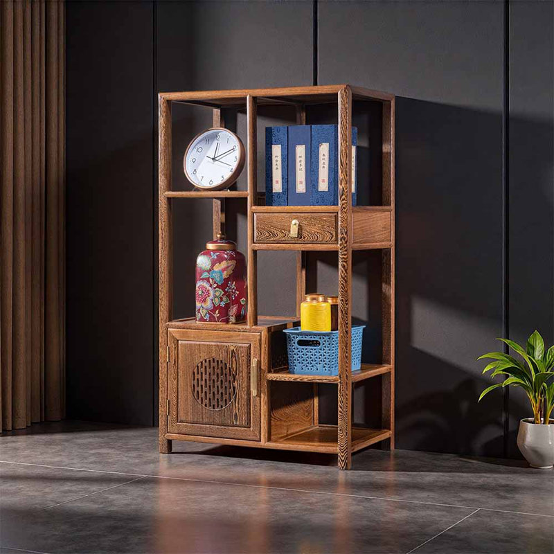 Petite bibliothèque de rangement de style chinois