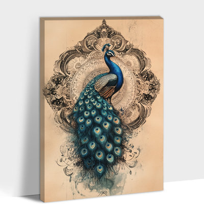 Imprimé de paon bleu, Adriah