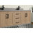 Venice 55'' Double Bathroom Vanity with Quartz Top