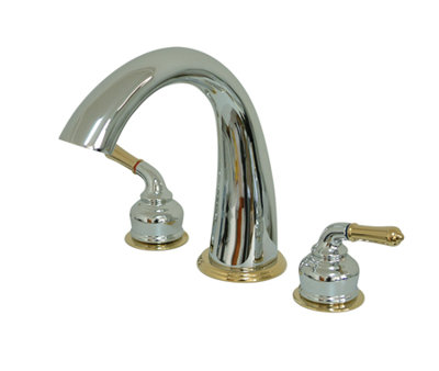 St. Charles Double Handle Deck Mounted Roman Tub Faucet