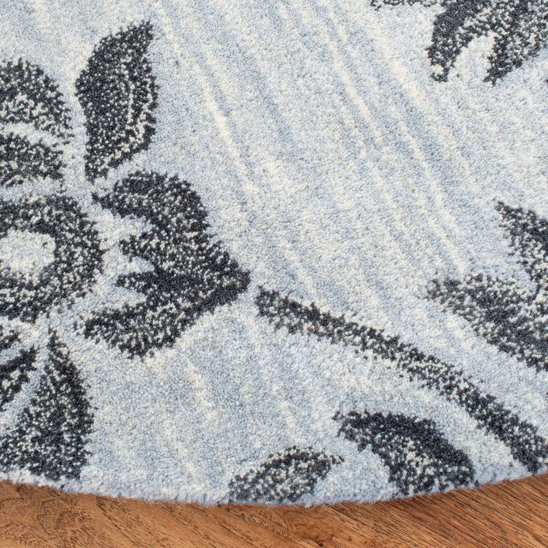 Soho Hand Tufted Wool And Viscose Floral Rug, Runner 2'6" x 8'
