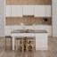 Armoire murale blanche à 2 portes en bois massif avec 2 portes et 3 tablettes pour la cuisine, la salle de bain, la buanderie, tablettes réglables prêtes à assembler (P 12 po x H 42 po)-120317626