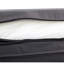 Méridienne en bois massif, coussin triple pliable gris foncé, 4 positions pour une assise extérieure confortable et un bain de soleil dans la cour