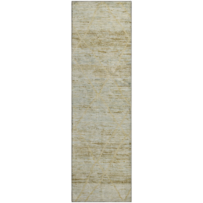 Premium Machine Washable Honig AMF1658 Diamonds Rug, Runner 2'3" x 7'6"