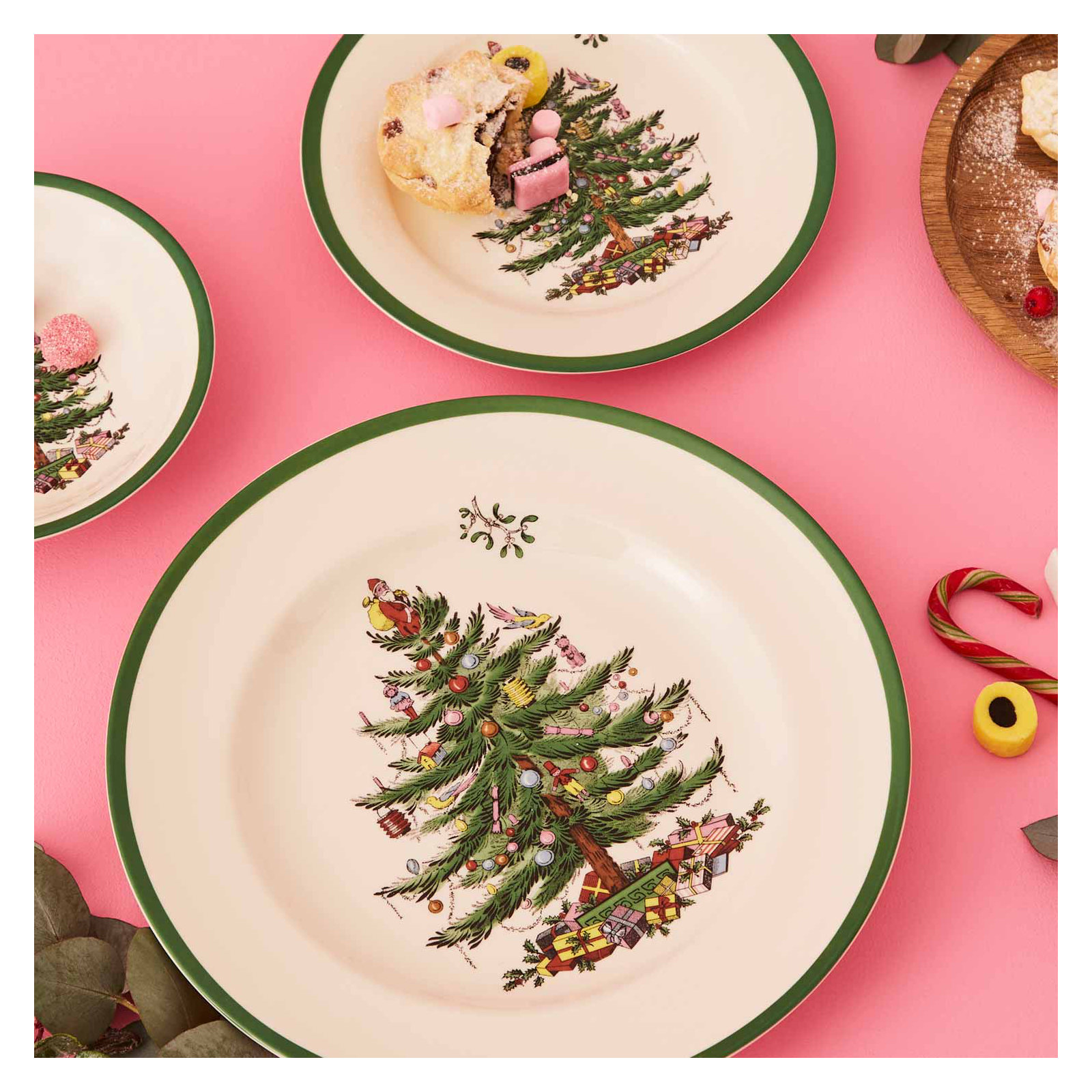 Spode Christmas Tree Salad Plates