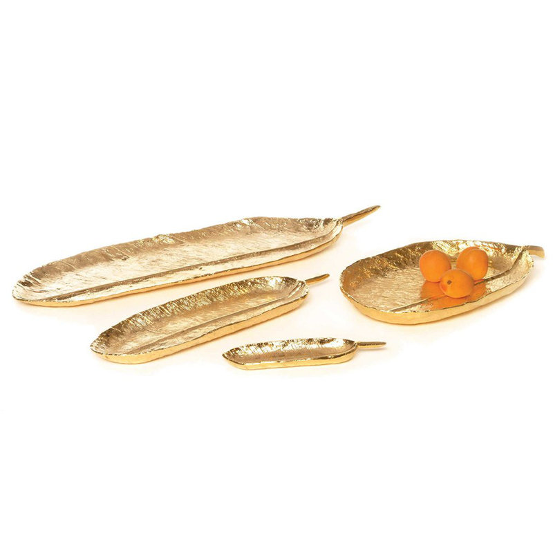 Feather Vanity Tray, 1" H x 24" W x 7.25" D
