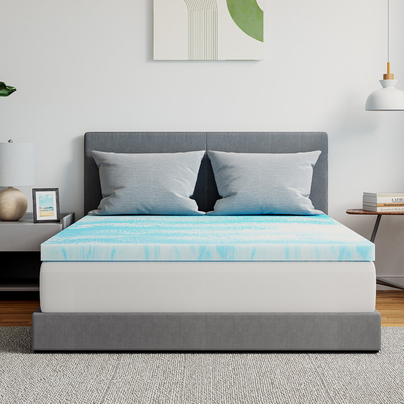 Surmatelas en mousse viscoélastique gélifiée, Simple, 2"
