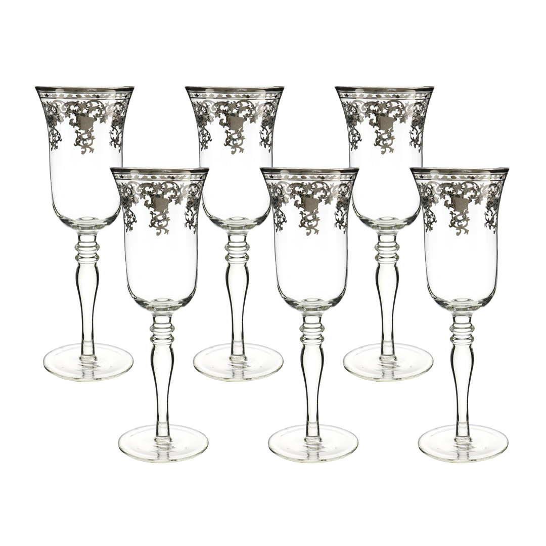 Priceville 9 oz. Wine Glass Champagne Flute (Set of 6) Mercer41 