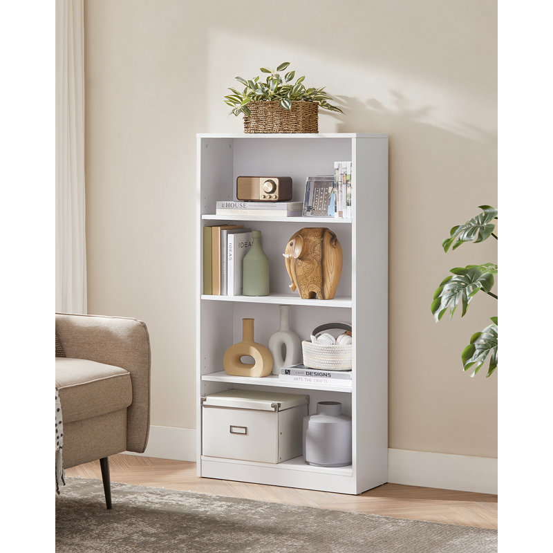 Pelak Bookcase, (4 Shelves) 121.5cm H x 60cm W x 24cm D, White